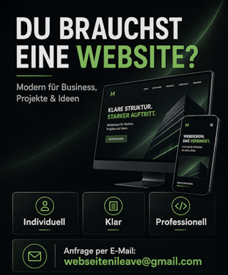 Du brauchst eine Website? Individuell, klar und professionell.